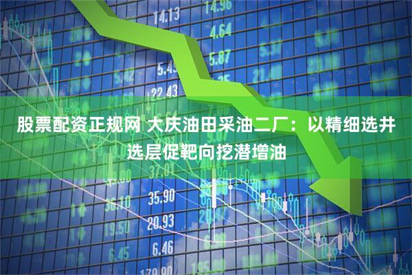 股票配资正规网 大庆油田采油二厂：以精细选井选层促靶向挖潜增油